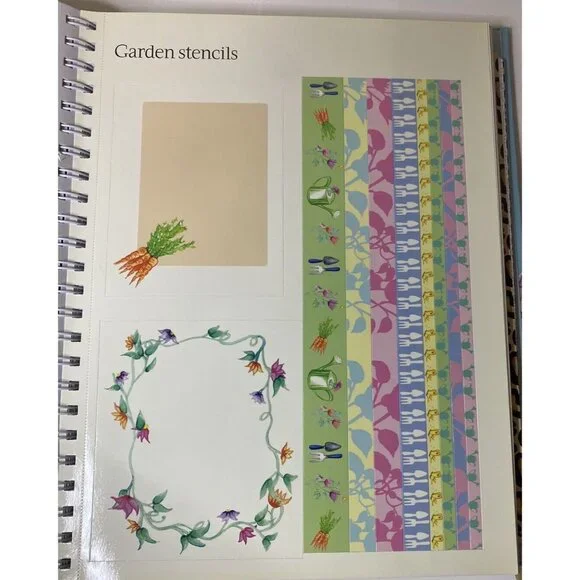 Vintage Scrapbook Stickers & Stencils Book 400 stickers Zoo Birthday - Picture 11 of 15